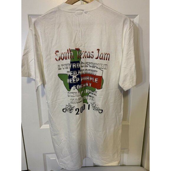 Vtg Lynyrd Skynyrd Ted Nugent Deep Purple Cheap Trick Nazareth Fogh T Shirt Rare - Picture 8 of 9